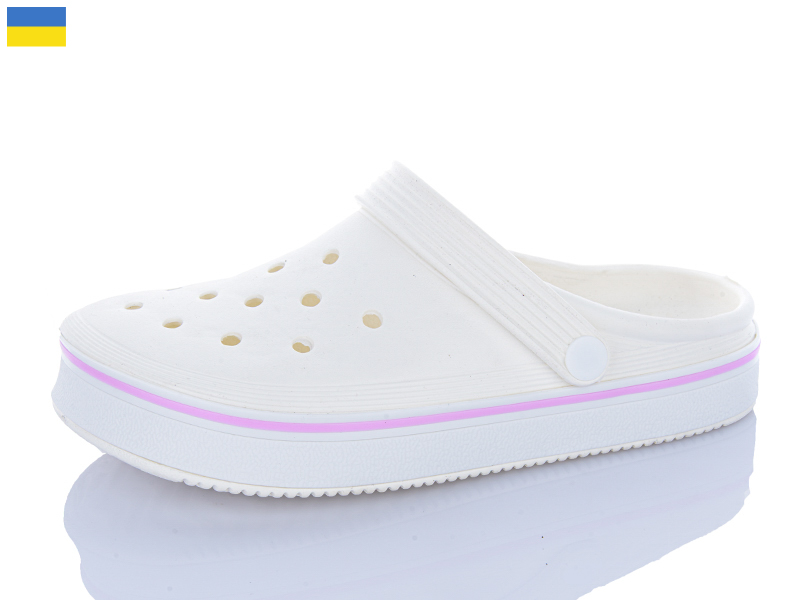 Кроксы Inblu (36-41) 4001 молочний (лето)