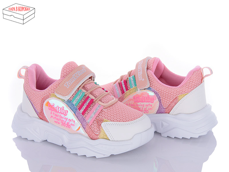 Кроссовки Favorit (31-35) S01(08) beyaz-pembe-sari (деми)
