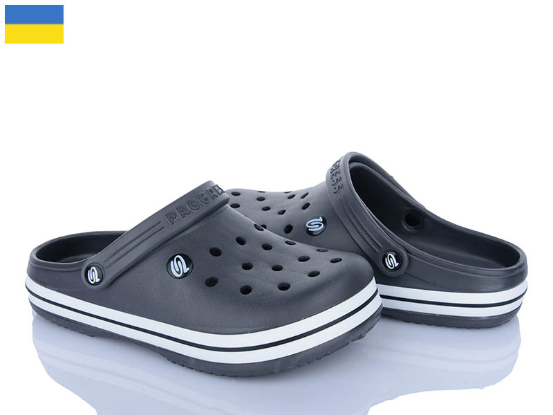Кроксы Roks (40-45) 224 графіт (лето)
