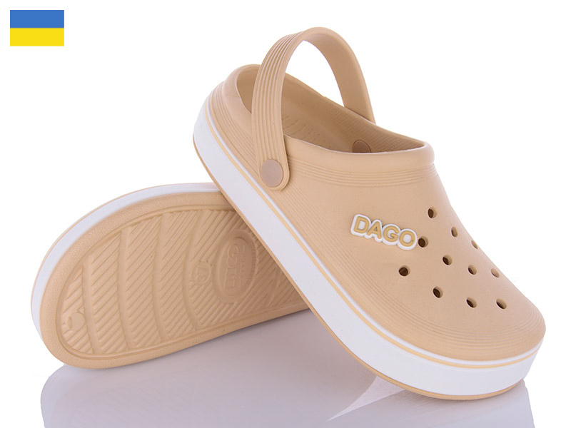Кроксы Golden Lion (37-41) 419 св.бежевий (лето)