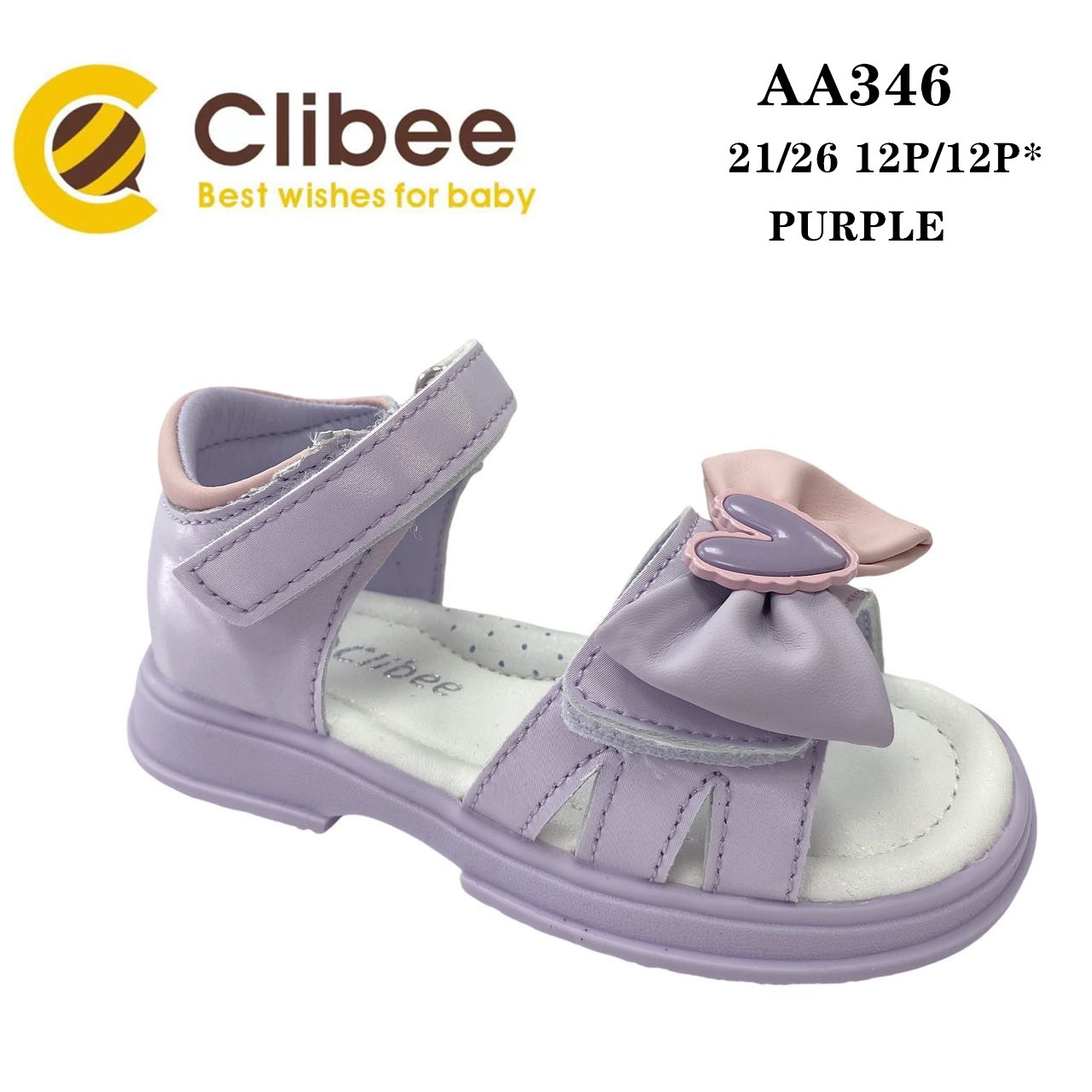 Босоножки DvaClibee (21-26) LD-AA346 purple (лето)
