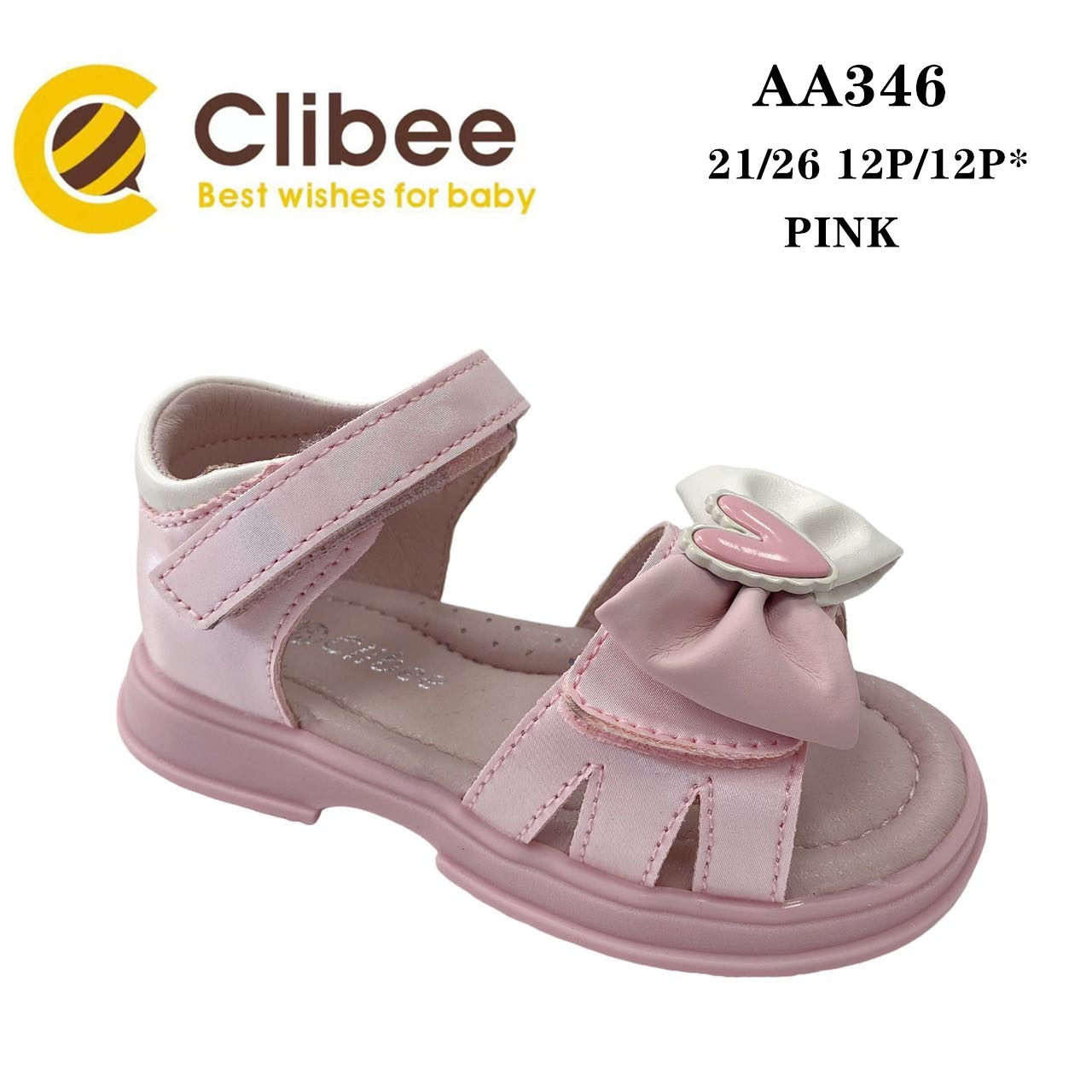 Босоножки DvaClibee (21-26) LD-AA346 pink (лето)