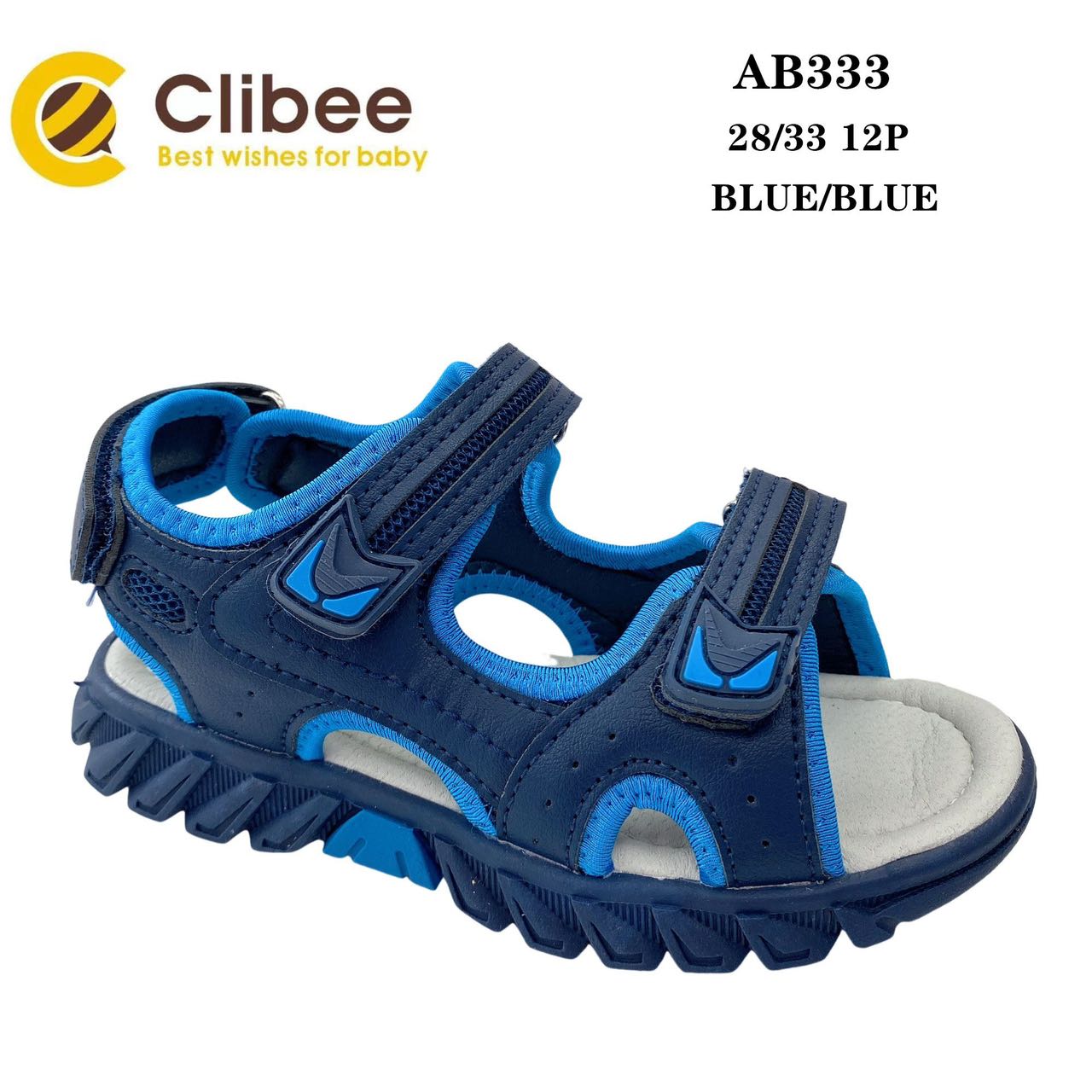 Босоножки DvaClibee (28-33) LD-AB333 blue-blue (лето)