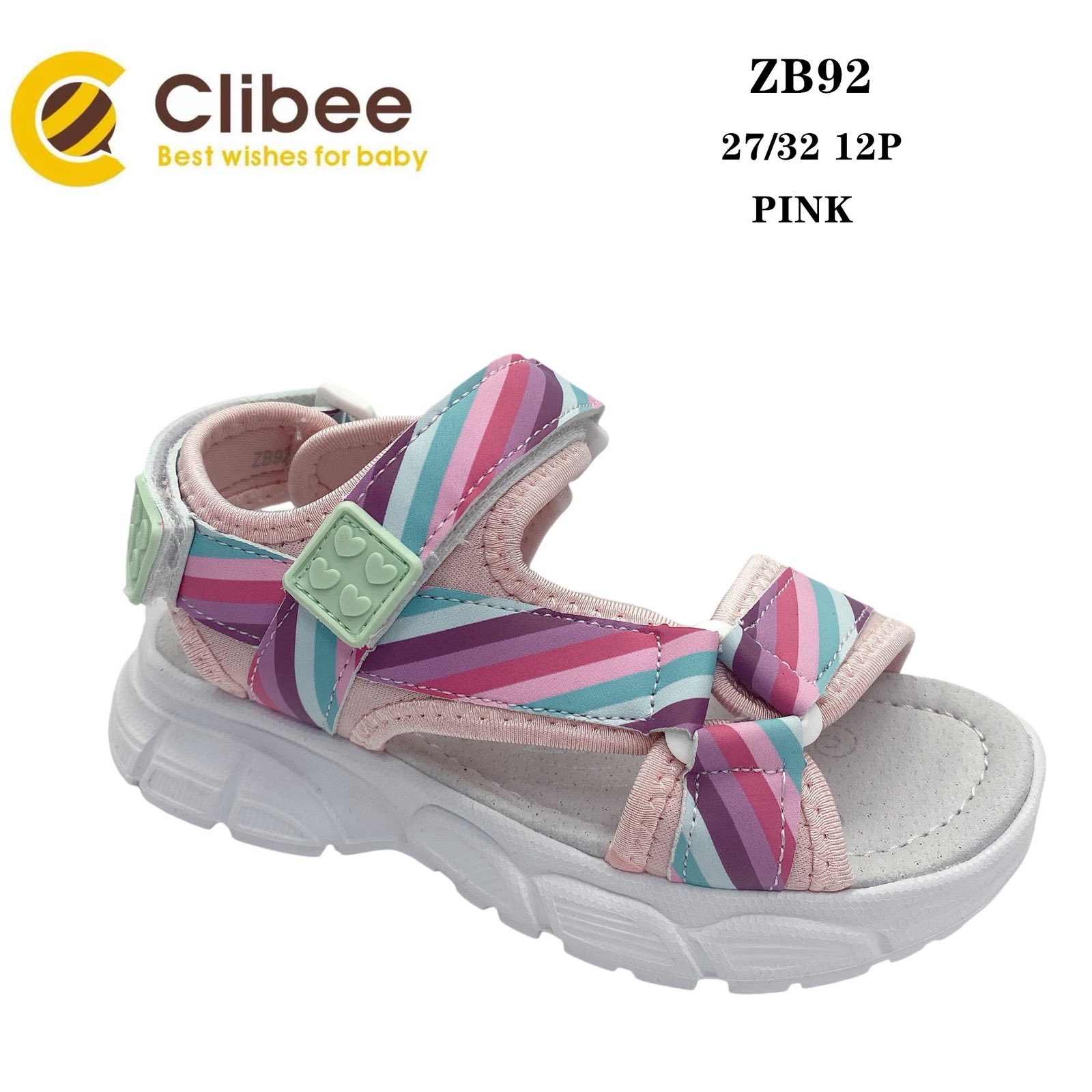 Босоножки DvaClibee (27-32) LD-ZB92 pink (лето)