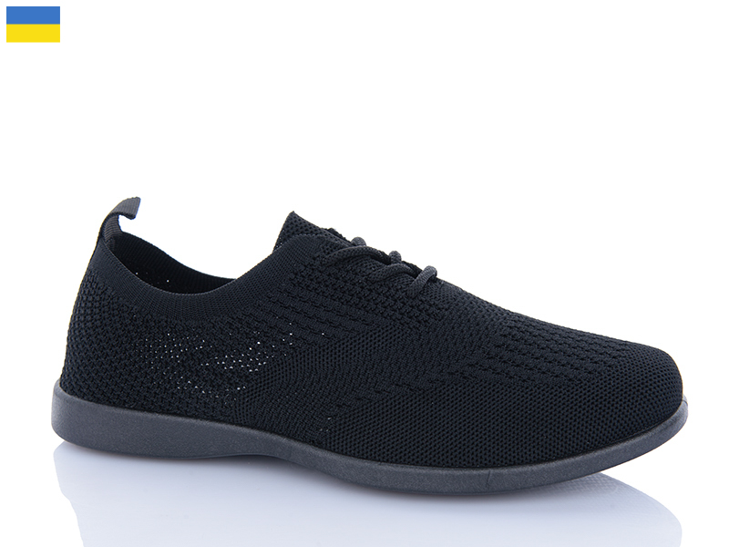 Кроссовки Dago (36-40) Гіпаніс Ж708 чорний (лето)