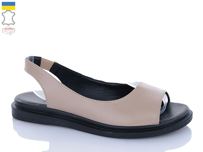Босоножки Sali (36-40) 511 капучино чор-п. (лето)