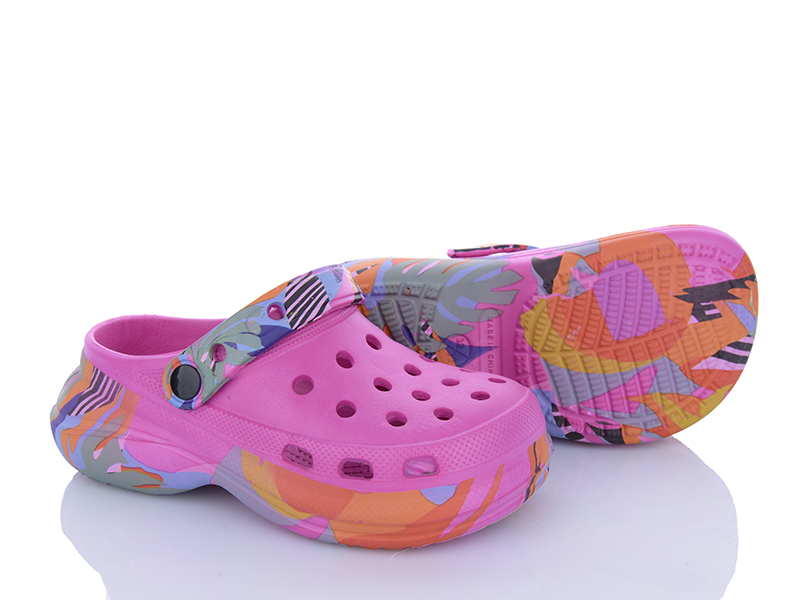 Кроксы Alimama (30-35) 817 pink (лето)