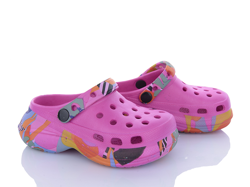 Кроксы Alimama (24-29) 816 pink (лето)