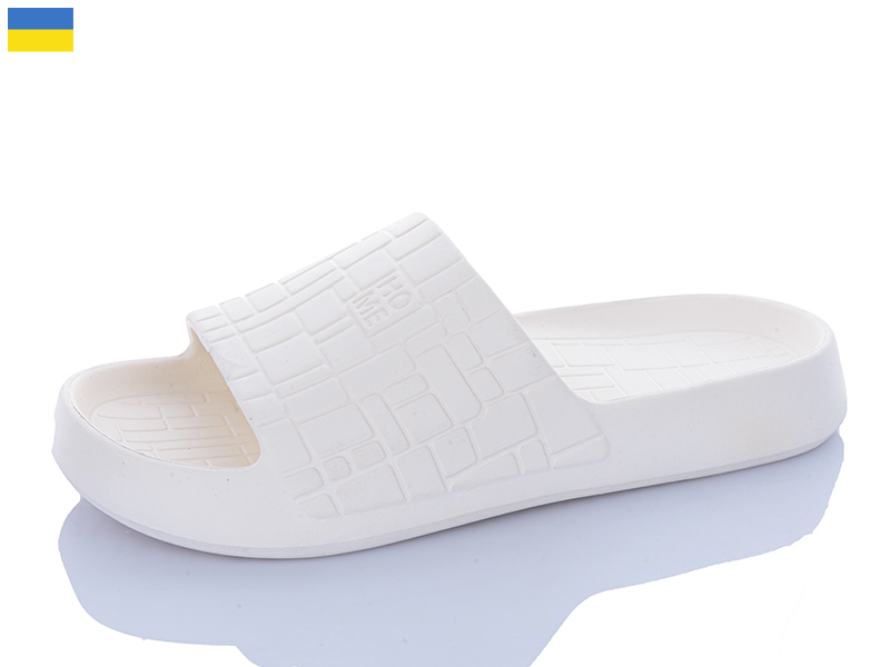 Шлепанцы ALEX M&L (36-41) ML112 молочний (лето)