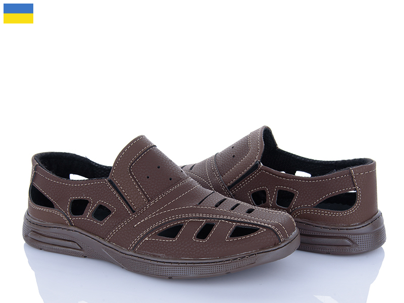 Туфли Львов База (40-45) Comfort Б10 коричневий (лето)