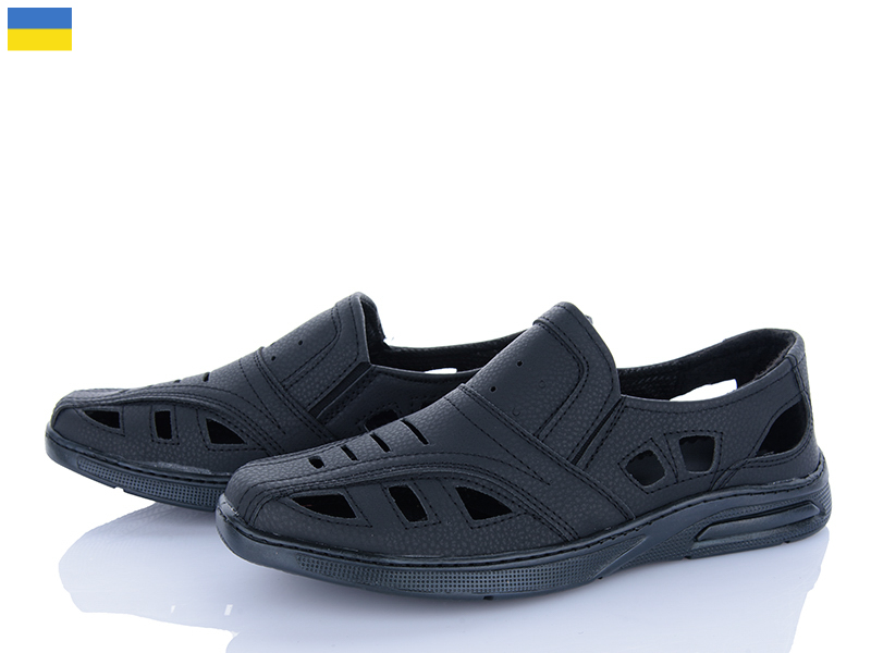 Туфли Львов База (40-45) Comfort Б10 чорний (лето)