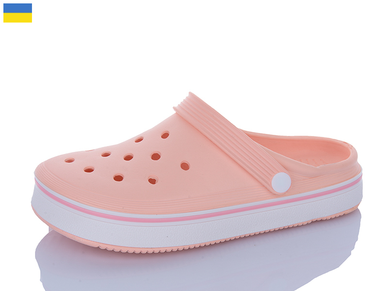 Кроксы ALEX M&L (36-41) ML4001 персиковий (лето)