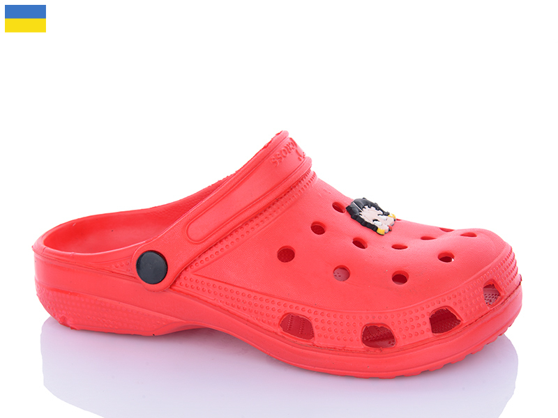 Кроксы Inblu (36-41) SV18 червоний (лето)