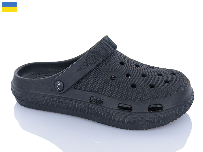 Кроксы Inblu (36-41) C98 чорний (лето)