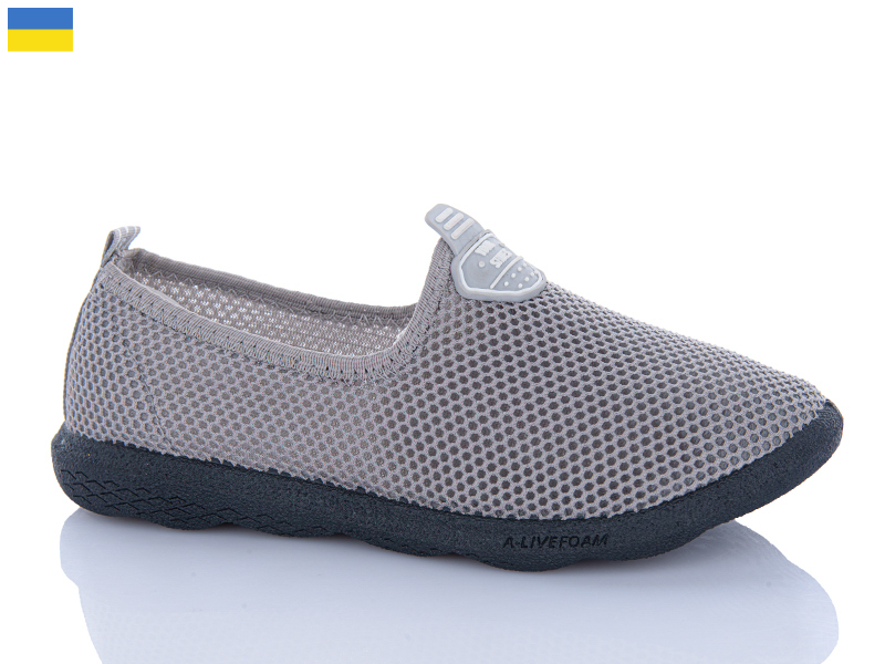 Кроссовки Inblu (36-41) S18 сітка т.сірий чор-п. (лето)