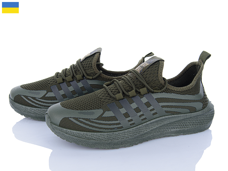 Кроссовки Vladimir (41-45) Крок K265 хакі (лето)