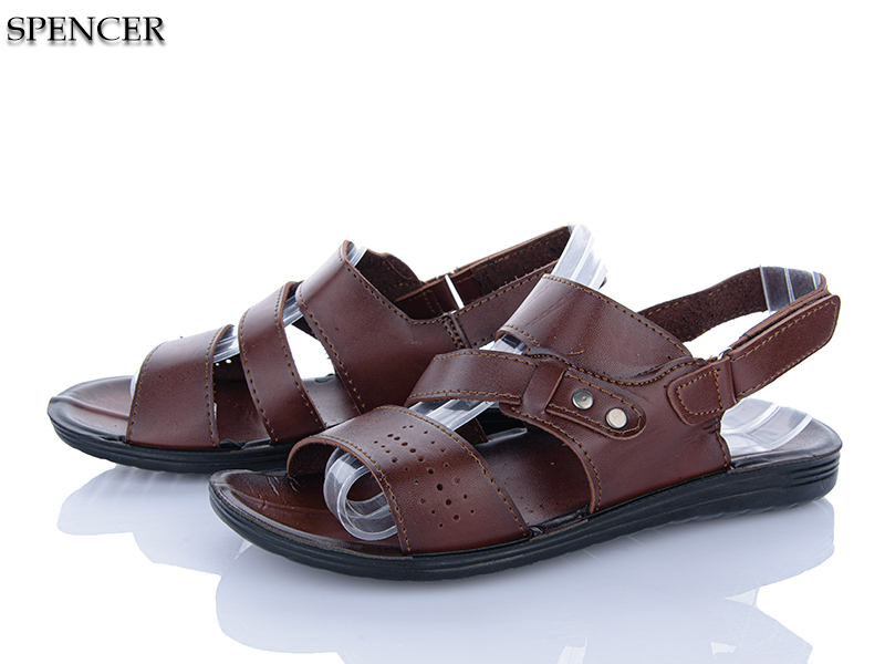 Сандалии Spencer (41-45) 18649 коричневий (лето)