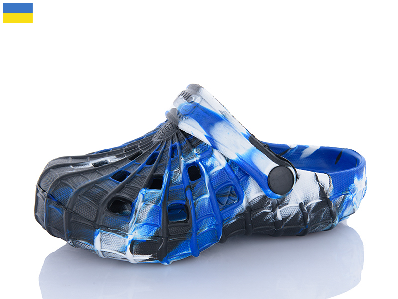 Кроксы Inblu (28-33) SV16 папуга-чорний (лето)