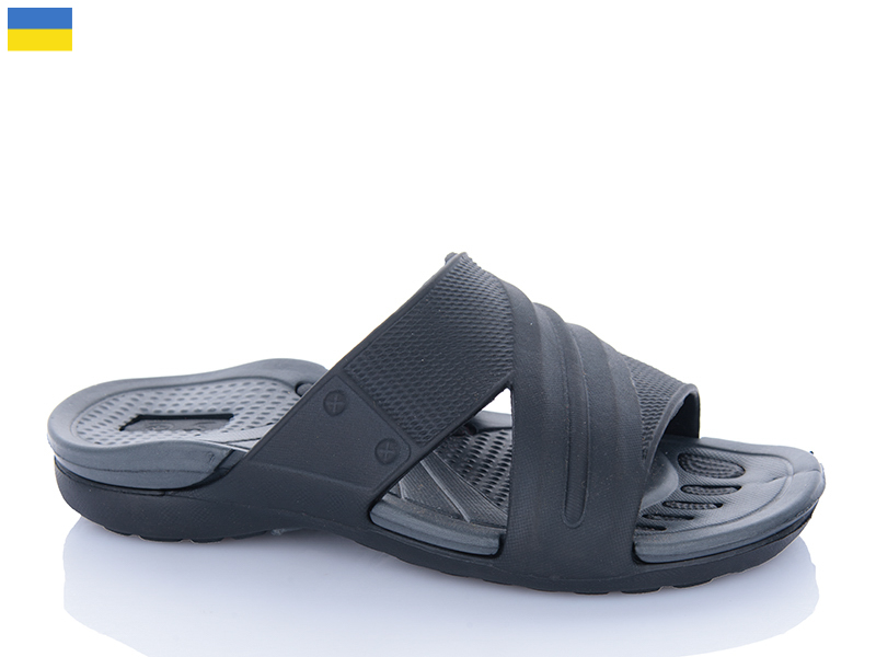 Шлепанцы Inblu (36-41) ПП16 т.сірий (лето)
