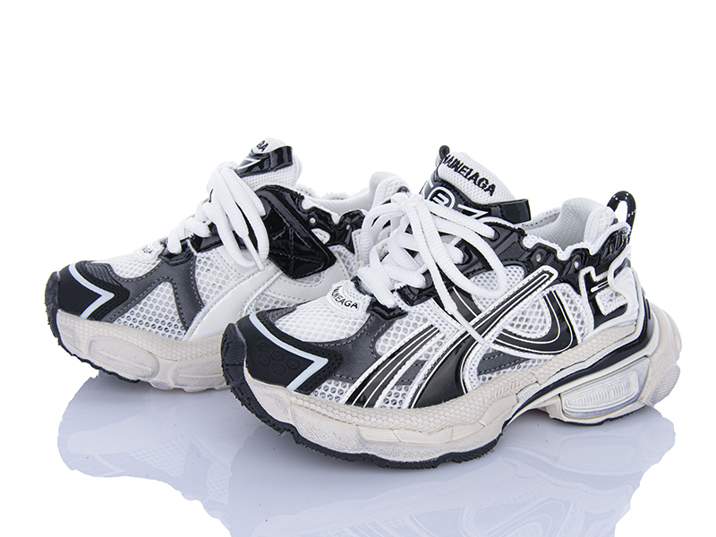 Кроссовки Clibee (31-37) A88153 white-black (лето)