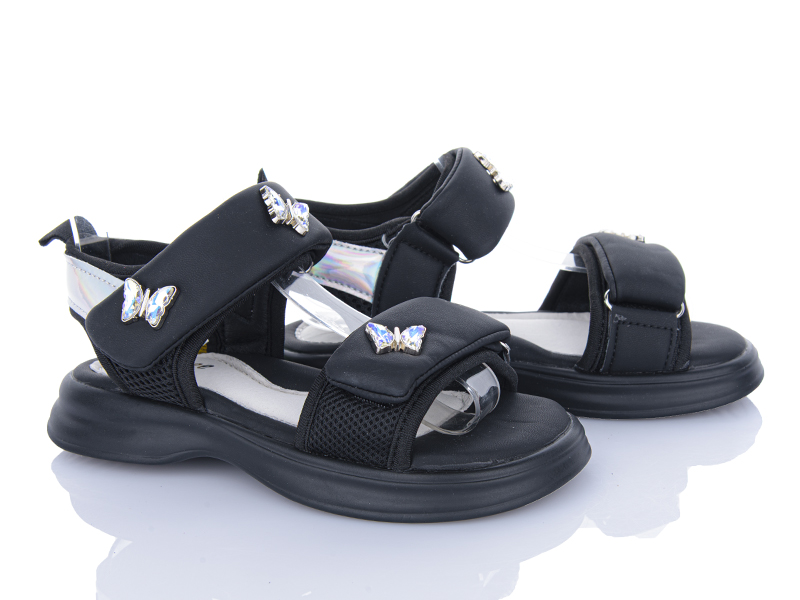 Босоножки Clibee (32-37) ZC151 black (лето)