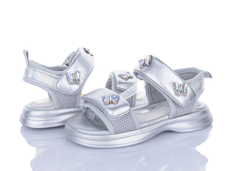 Босоножки Clibee (32-37) ZC151 silver (лето)