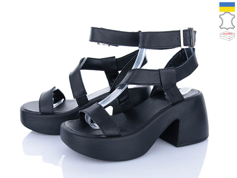 Босоножки Viscala (36-40) 23507 шк.чорний (лето)