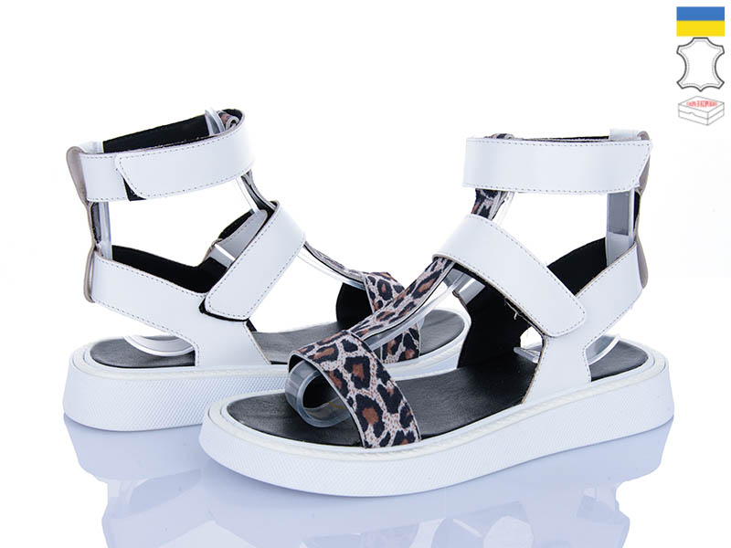 Босоножки Viscala (36-40) 23718LP-0142 шк.біл-лео (лето)