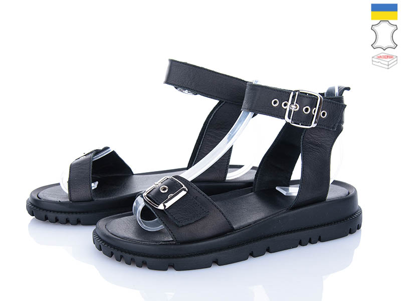 Босоножки Viscala (36-40) 23811 шк.чорний (лето)