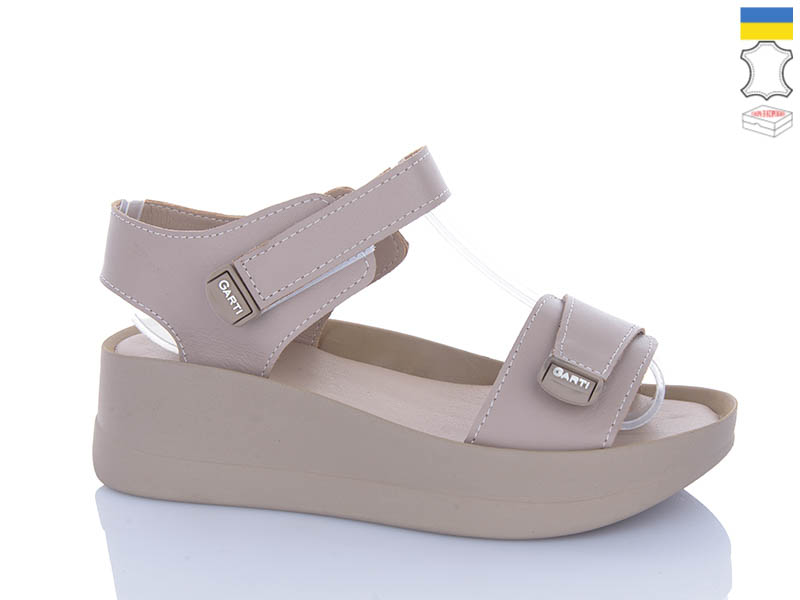 Босоножки Garti (36-40) 0196 беж шкіра (лето)