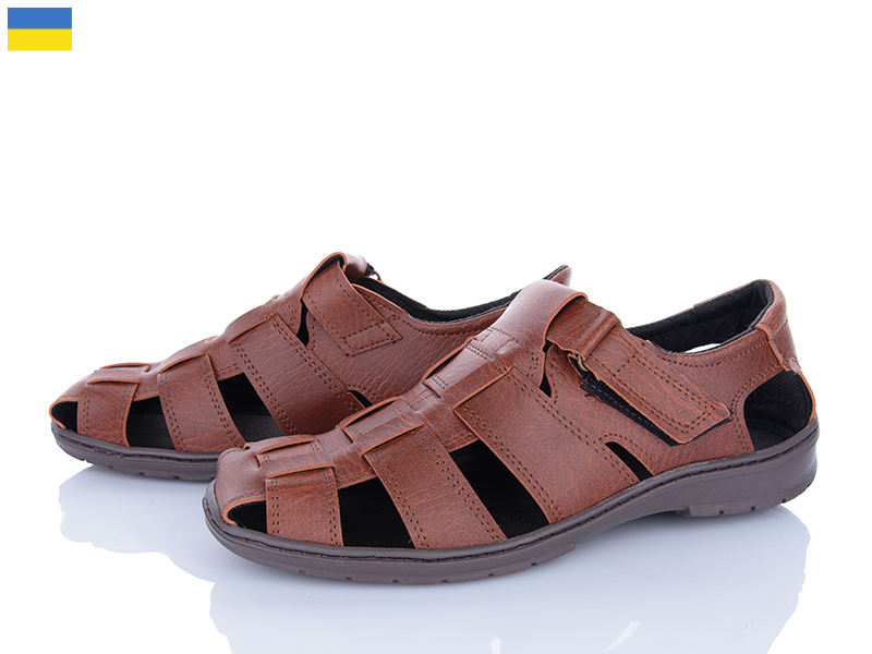 Туфли Paolla (40-45) Краб корт коричневий (лето)