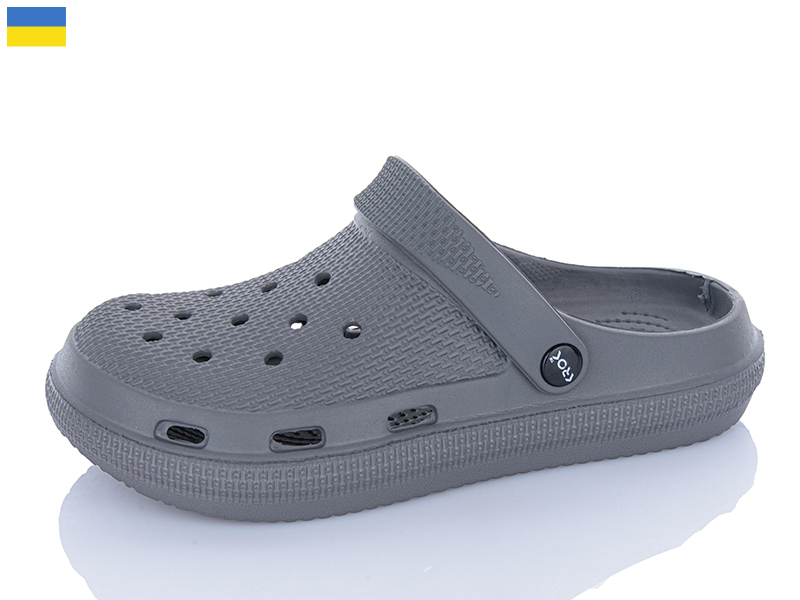 Кроксы Inblu (36-41) C98 сірий (лето)