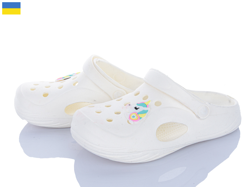 Кроксы Inblu (32-35) F612 молочний (лето)