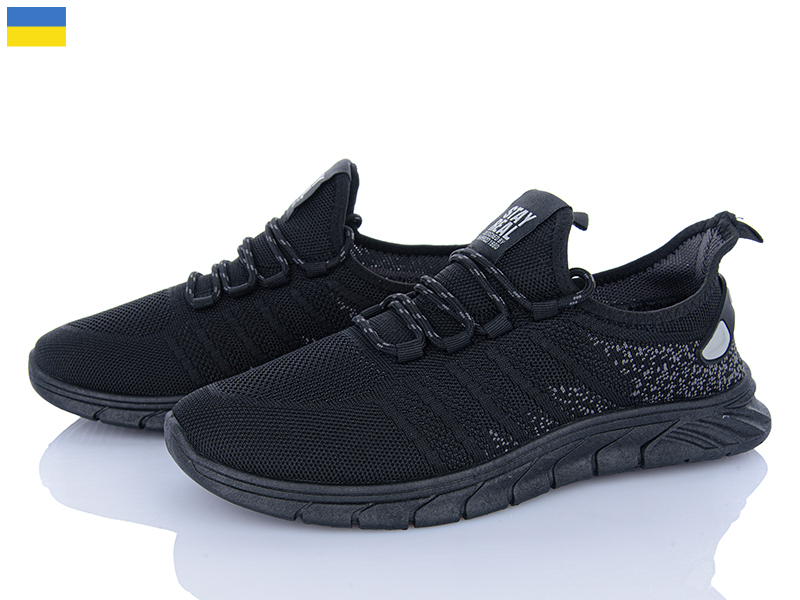 Кроссовки Vladimir (41-45) Крок K247 чорний (лето)