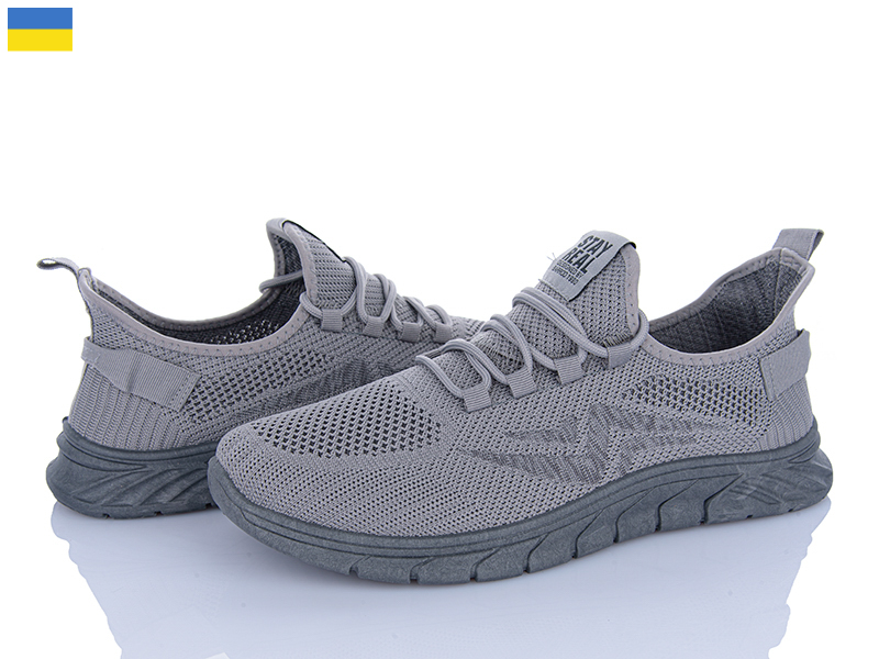 Кроссовки Vladimir (41-45) Крок K248 св.сірий (лето)