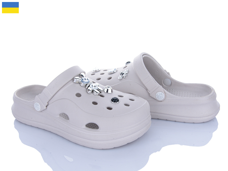 Кроксы Inblu (37-41) F652 сірий (лето)