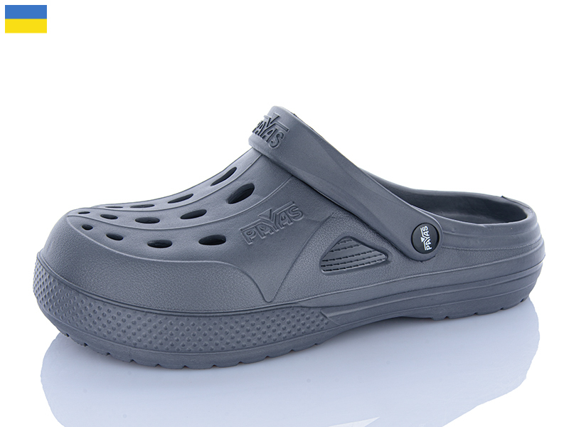 Кроксы Sanlin2 (40-45) Крокс M т.сірий (лето)