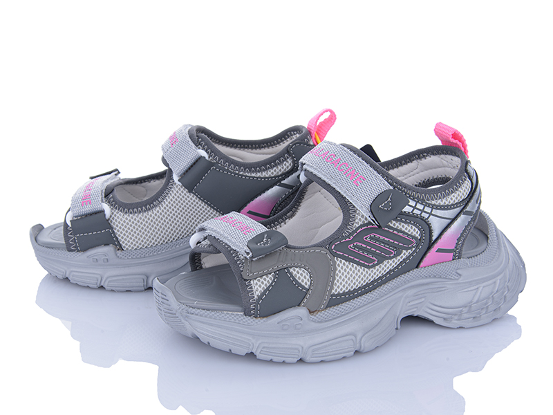 Босоножки Clibee (31-37) A238809 grey-pink (лето)