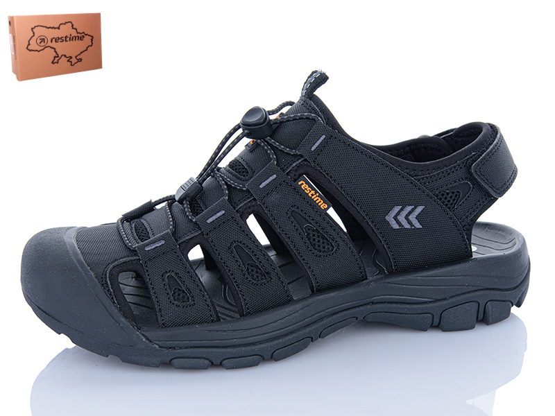 Сандалии Restime (41-45) YML25628 black (лето)