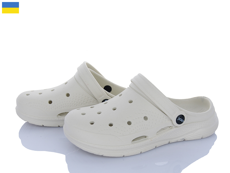 Кроксы Vladimir (36-41) Крок C102 бежевий (лето)
