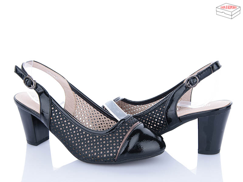 Босоножки QQ Shoes (36-41) CO2 black (лето)