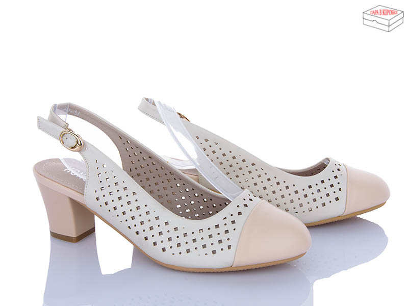 Босоножки QQ Shoes (36-41) CO8 beige (лето)