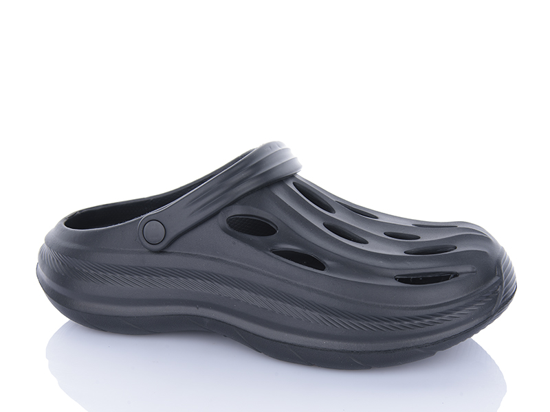 Кроксы Alimama (40-45) 802 black (лето)
