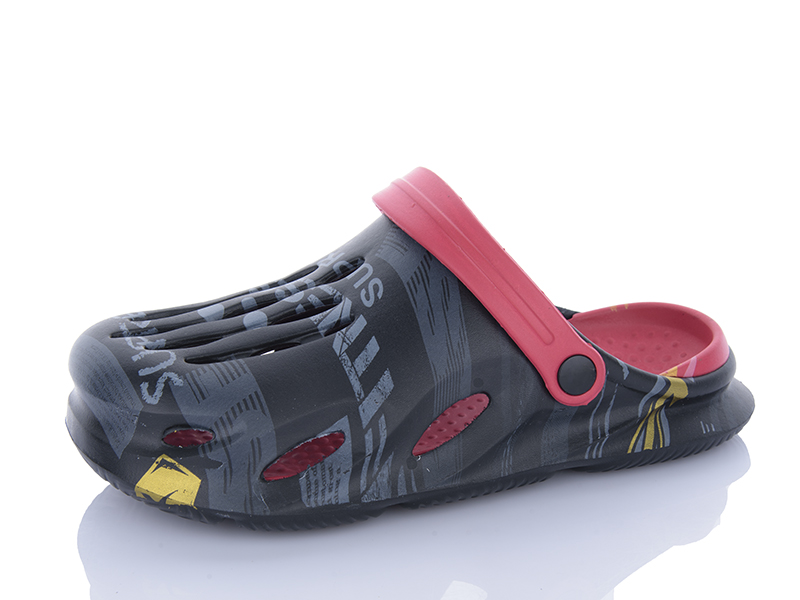 Кроксы Alimama (40-45) 803 black (лето)