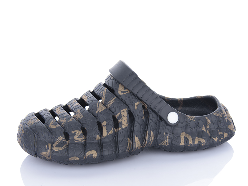 Кроксы Alimama (40-45) 804 black (лето)