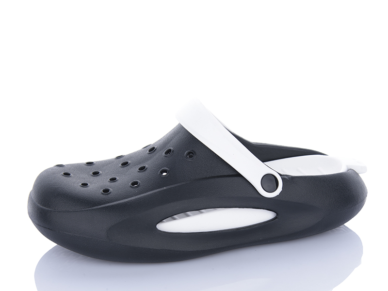 Кроксы Alimama (40-45) 809 black-white (лето)