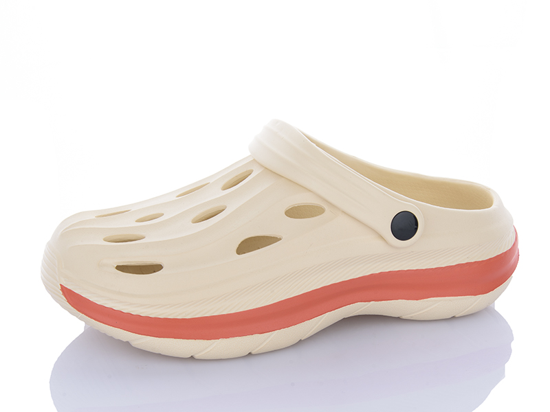 Кроксы Alimama (31-35) 813 beige (лето)