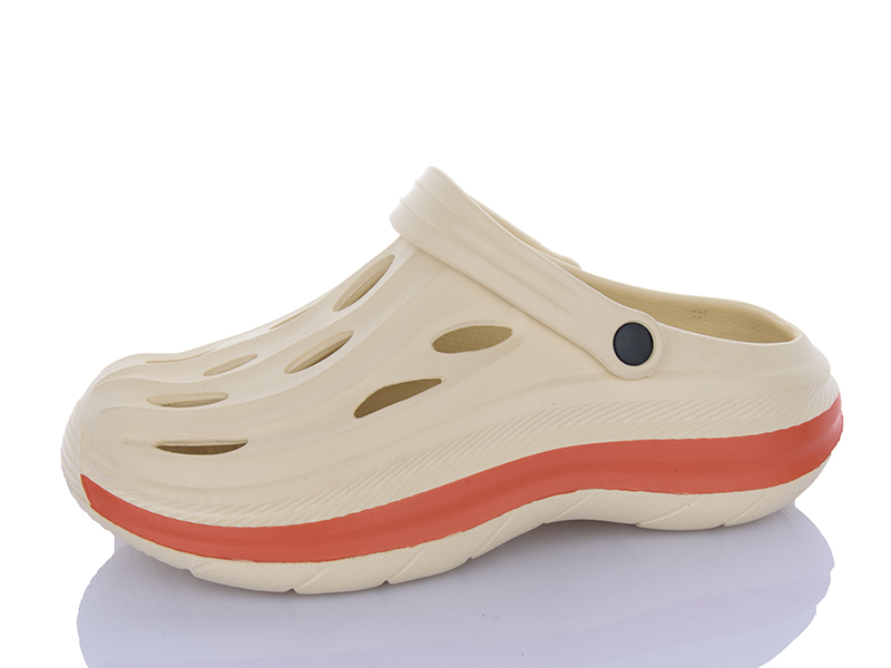 Кроксы Alimama (36-41) 814 beige (лето)