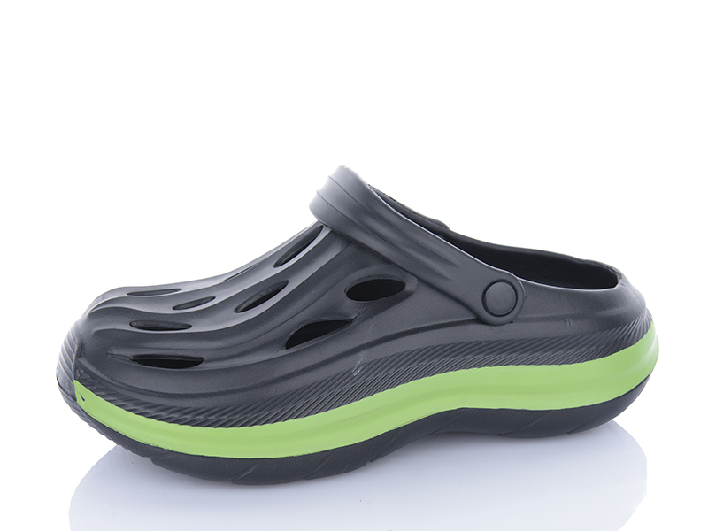 Кроксы Alimama (36-41) 814 black (лето)