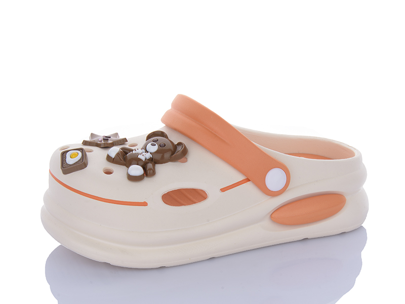 Кроксы Alimama (31-35) 815 beige (лето)